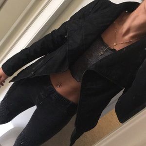 H&M BLACK NITE-OUT JACKET (looks leather)